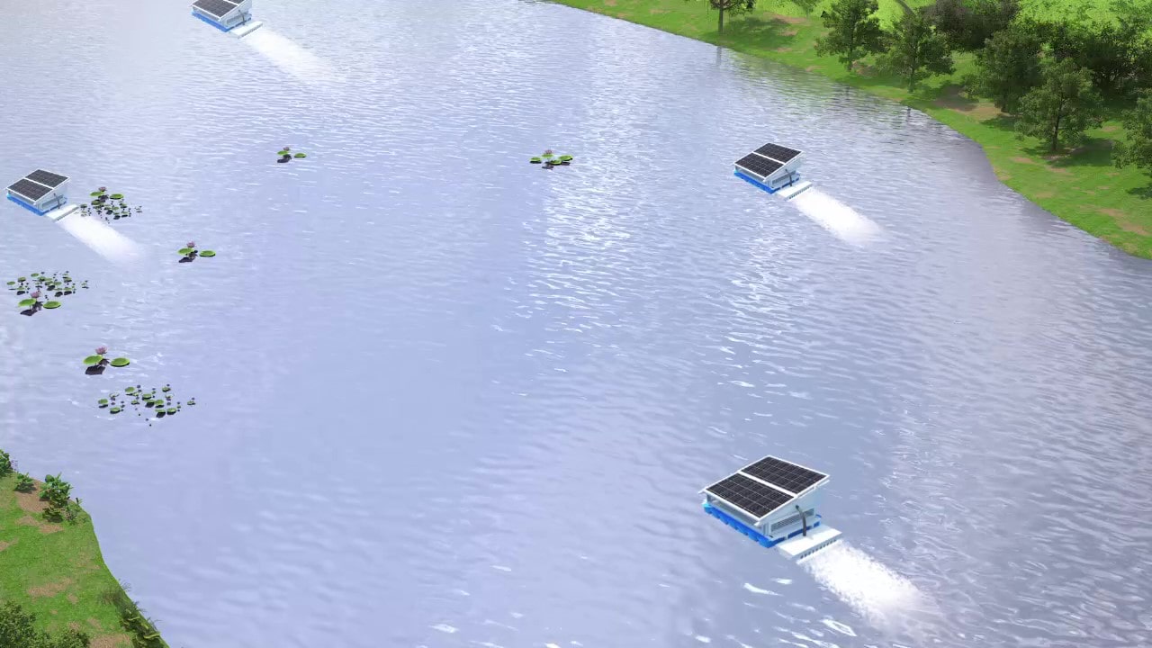 Boxy Solar Aerator for Oxidation Of Lagoons, Ponds, Reservoirs